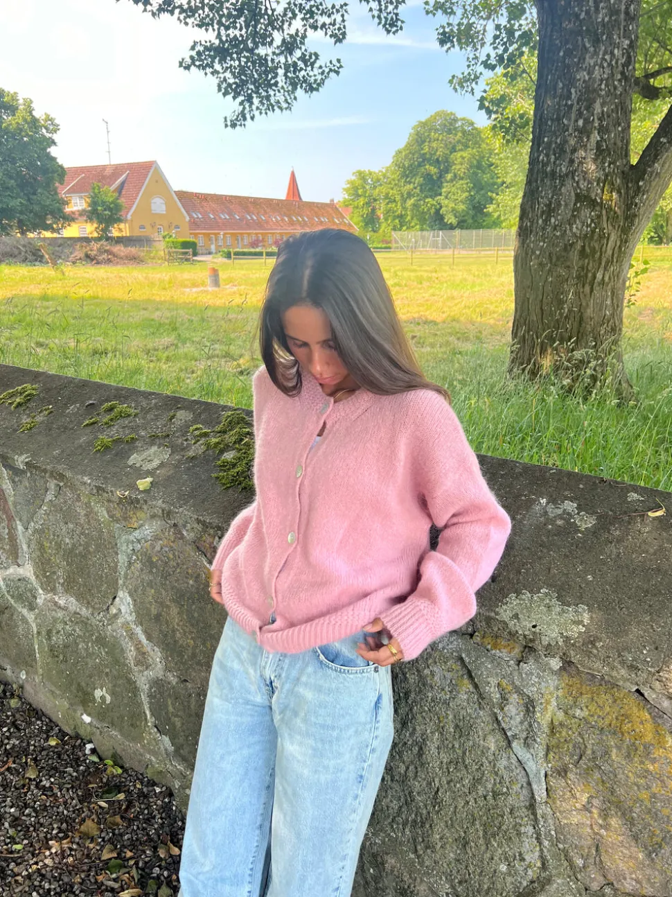 Desideria mohair cardigan - Lyserød