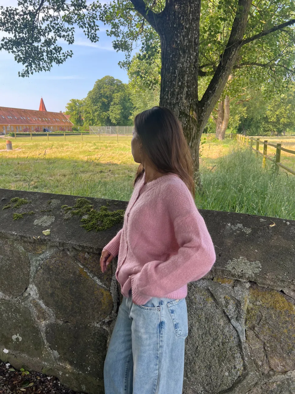 Desideria mohair cardigan - Lyserød
