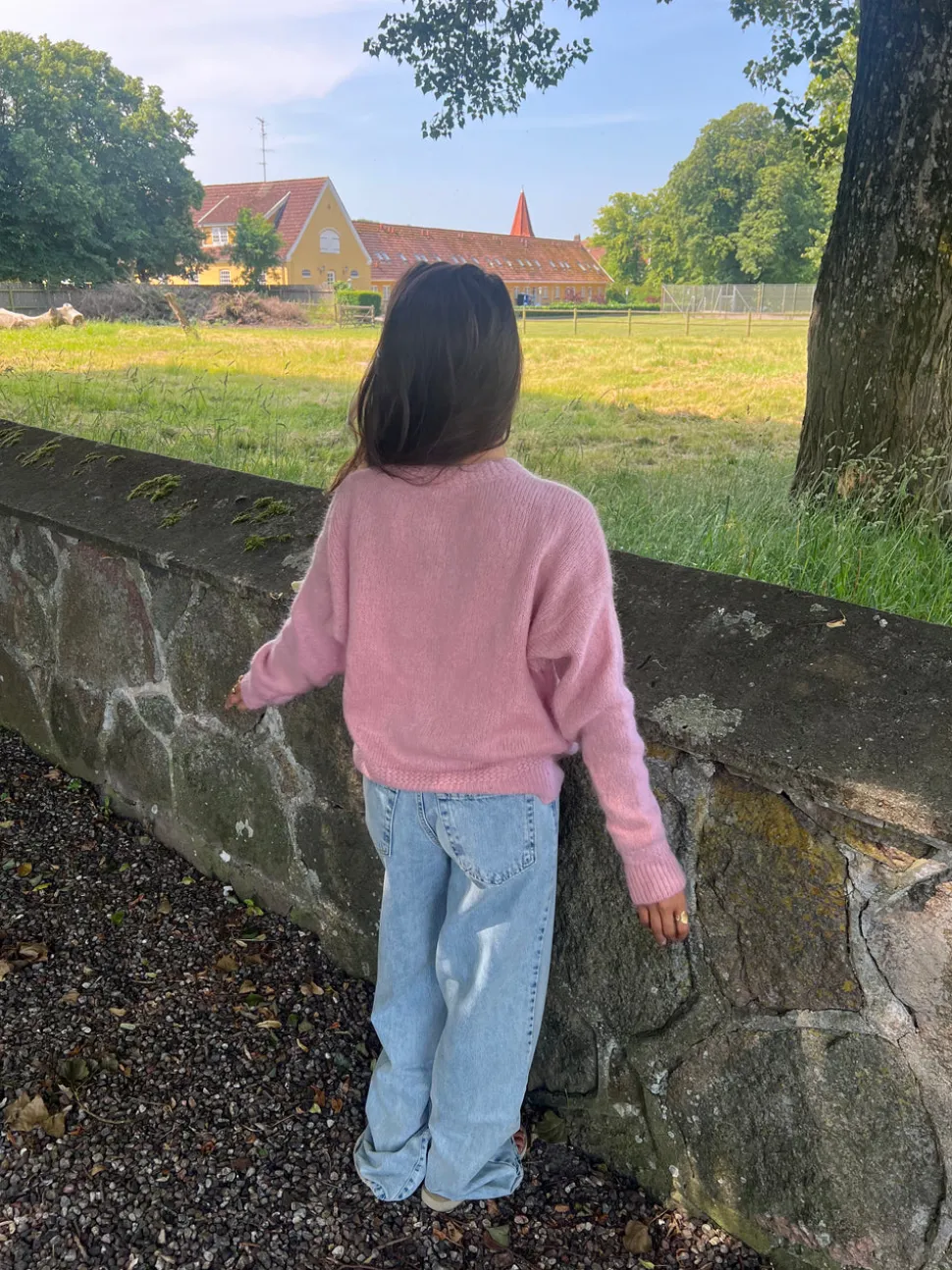 Desideria mohair cardigan - Lyserød