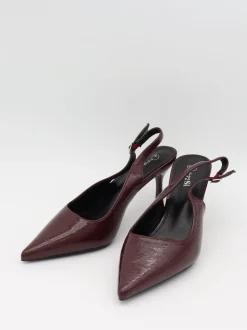 Donnatella slingback hæle - Mørkerød