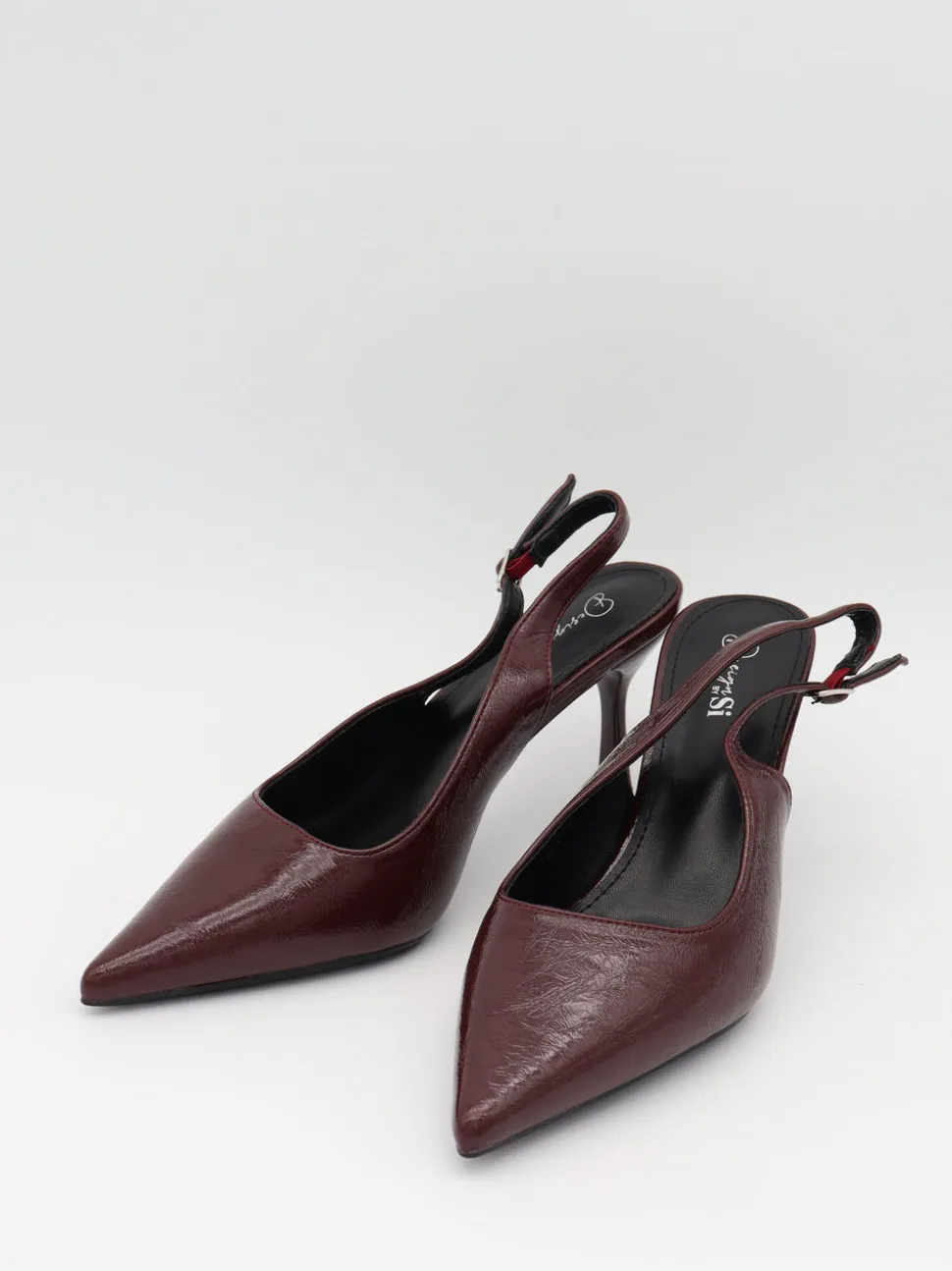 Donnatella slingback hæle - Mørkerød