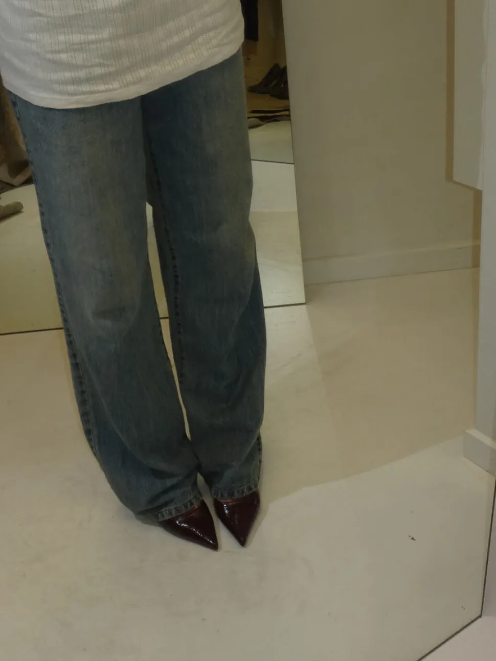 Donnatella slingback hæle - Mørkerød