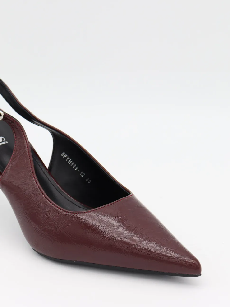 Donnatella slingback hæle - Mørkerød