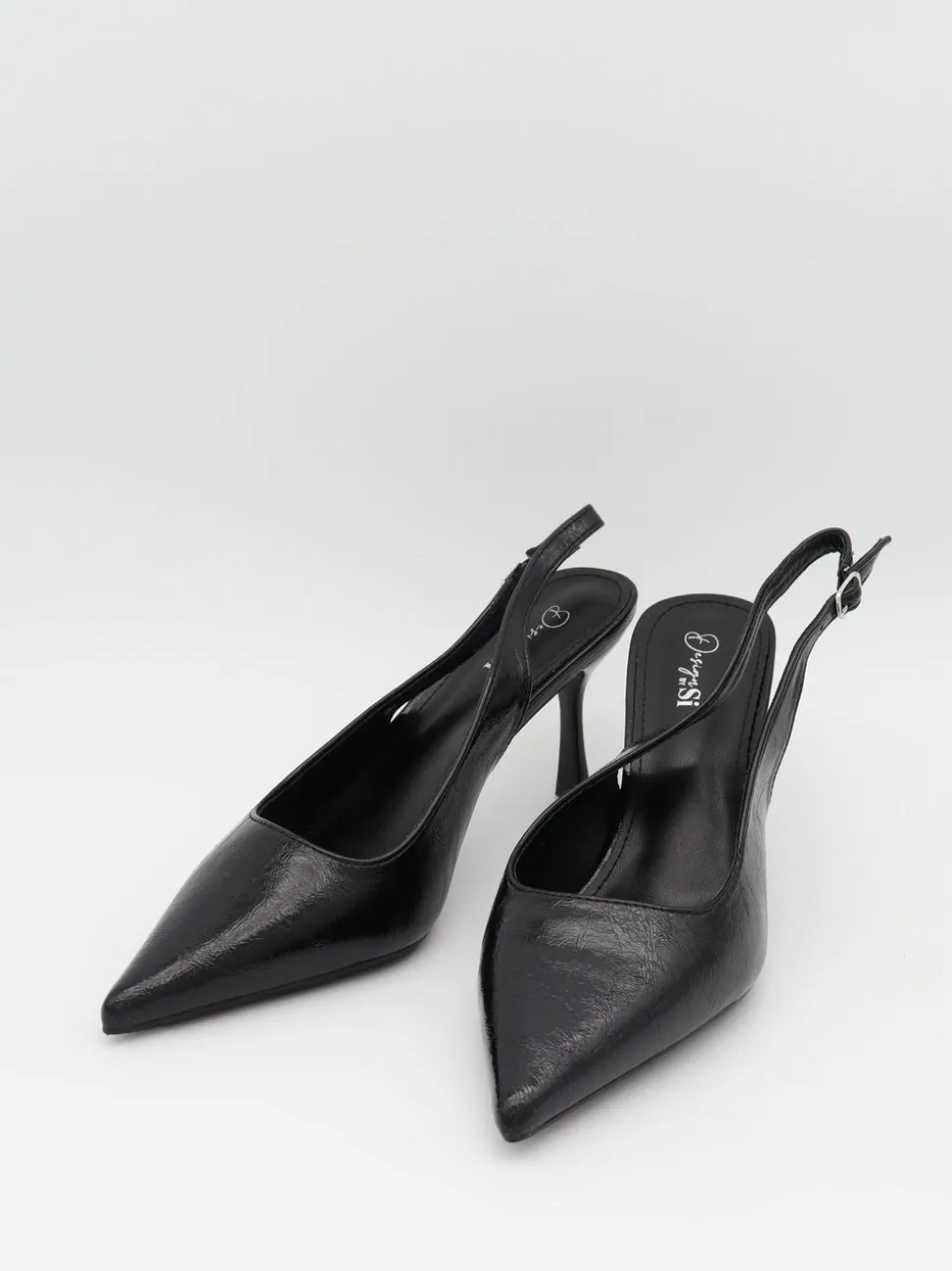 Donnatella slingback hæle - Sort