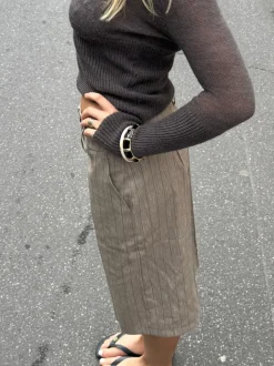 Ebony armbånd med striber - Sort/guld