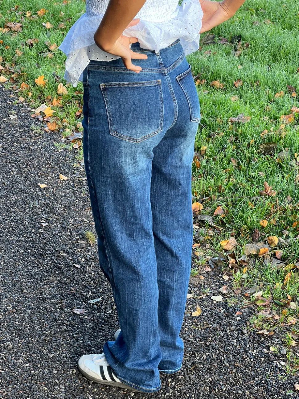 Edelina flare jeans - Blå denim