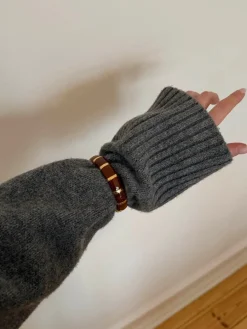 Eivora armbånd med striber - Brun/guld