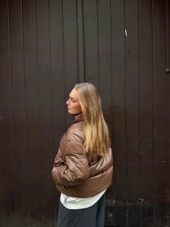 Elin pufferjakke - Brun