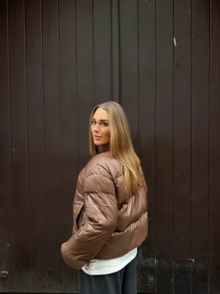 Elin pufferjakke - Brun