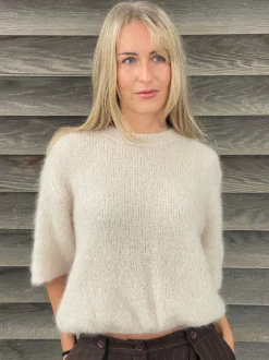 Elise t-shirt strik - Beige