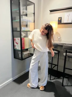Elise t-shirt strik - Off white