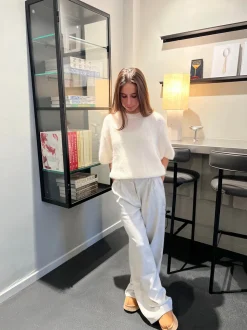 Elise t-shirt strik - Off white