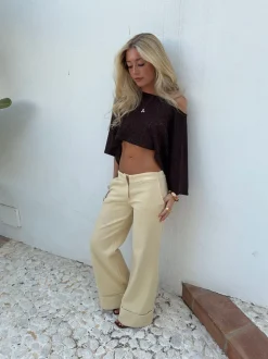 Emilie poncho med glimmer - Brun
