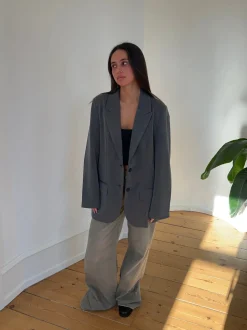 Epsilia oversized blazer - Grå