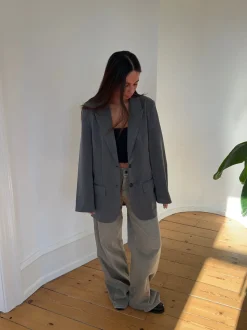 Epsilia oversized blazer - Grå