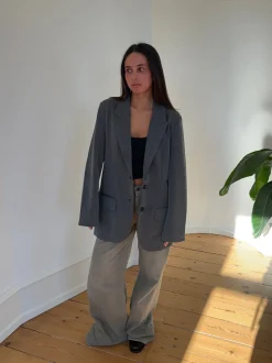 Epsilia oversized blazer - Grå