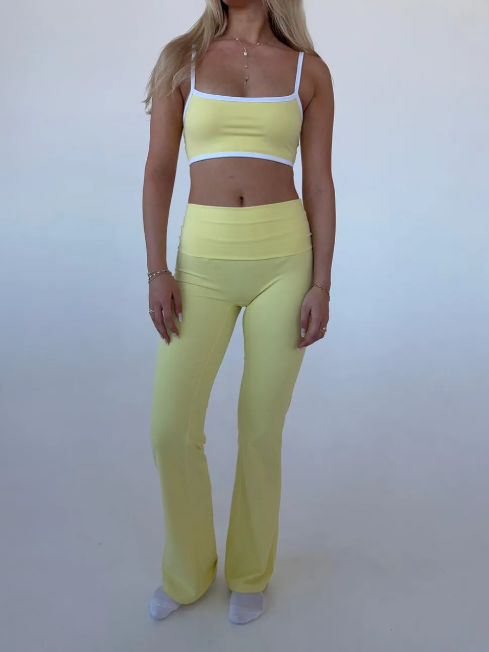 Essential flared pants - Butter