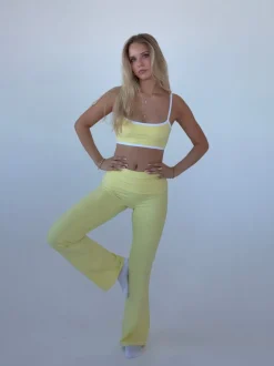 Essential flared pants - Butter