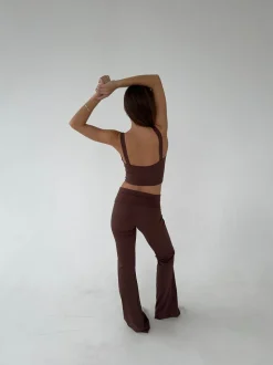 Essential flared pants - Espresso