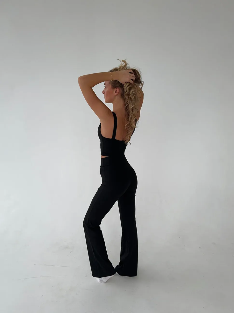 Essential flared pants - Jet black