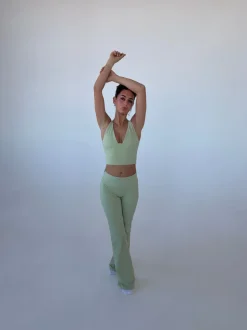 Essential flared pants - Matcha