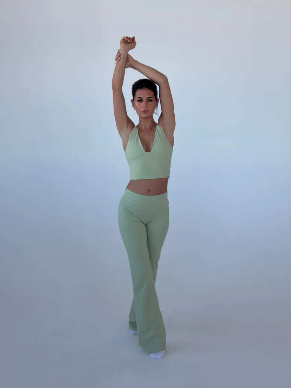Essential flared pants - Matcha