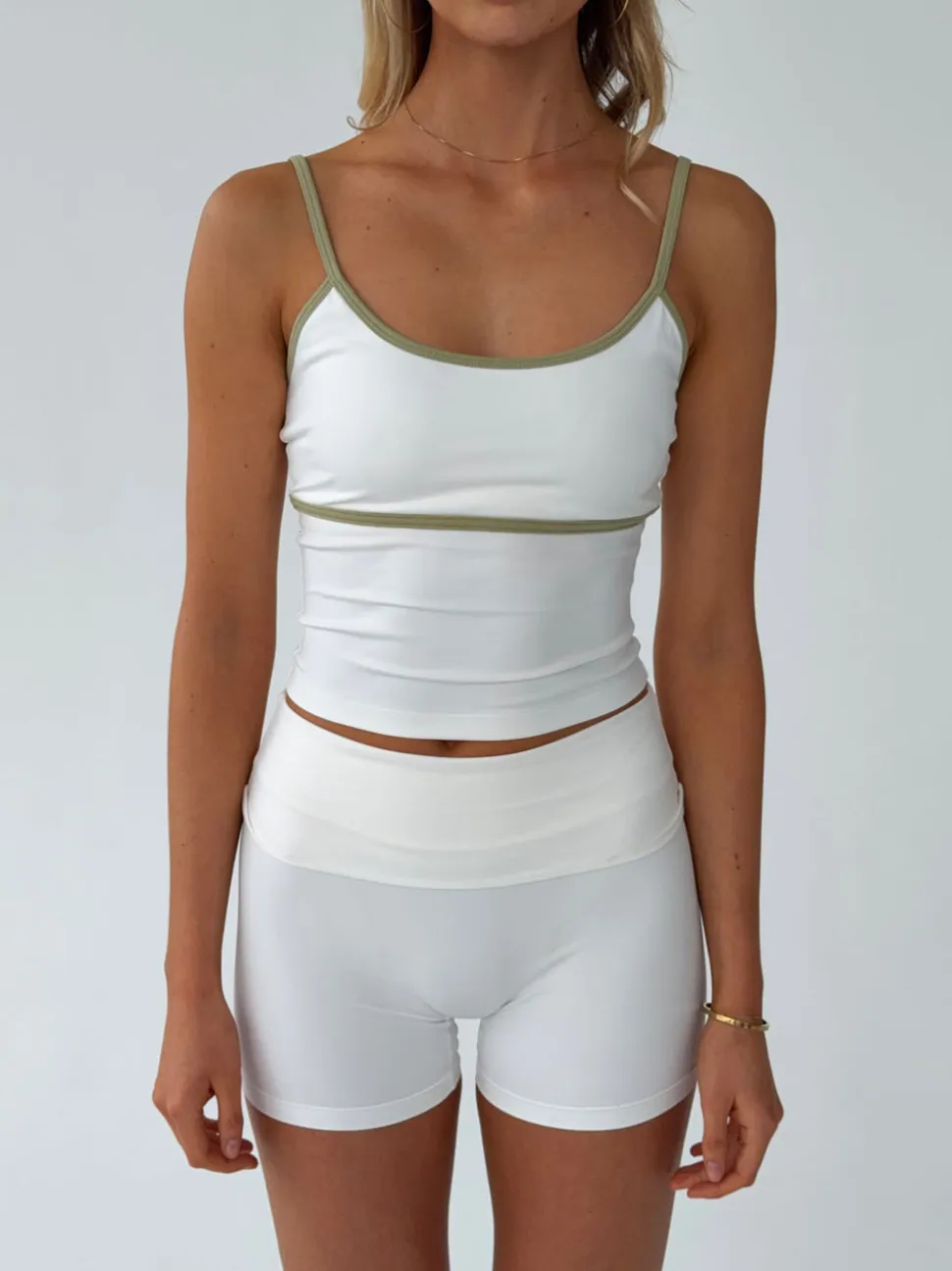 Essential tank top - Marshmellow/matcha