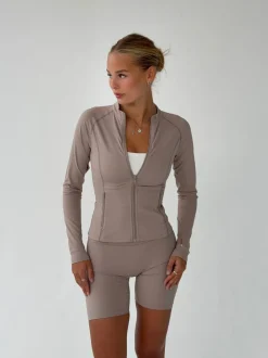 Essential zip up jakke - Ash