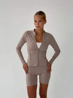 Essential zip up jakke - Ash