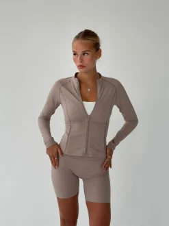 Essential zip up jakke - Ash