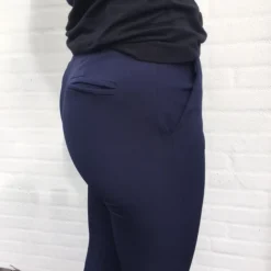Flare bukser navy med lommer