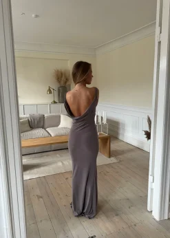 Flora maxikjole - Taupe