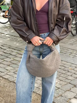 Florence taske i ruskind - Grå