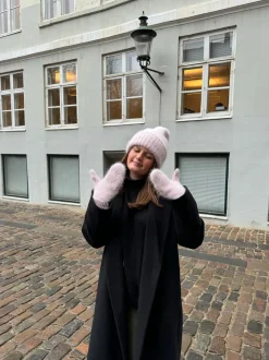 Fluffy handsker - Pink