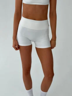 Folded essential shorts - Marshmallow