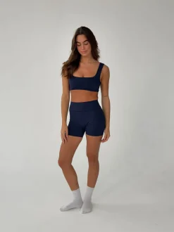 Folded essential shorts - Midnight