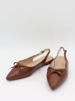 Folina ballerina med sløje - Brun