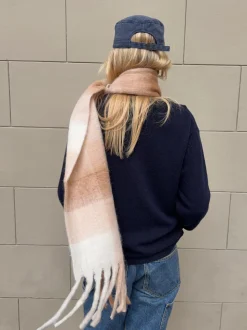 Gale tørklæde - Hvid/beige