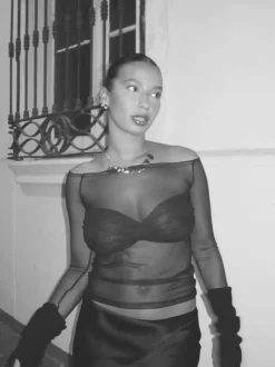 Galia bluse - Sort