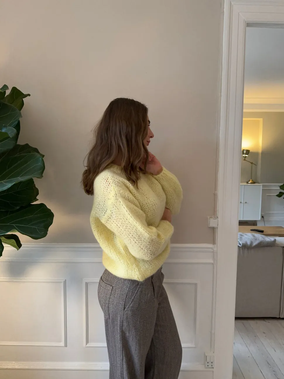 Genevieve striktrøje - Gul