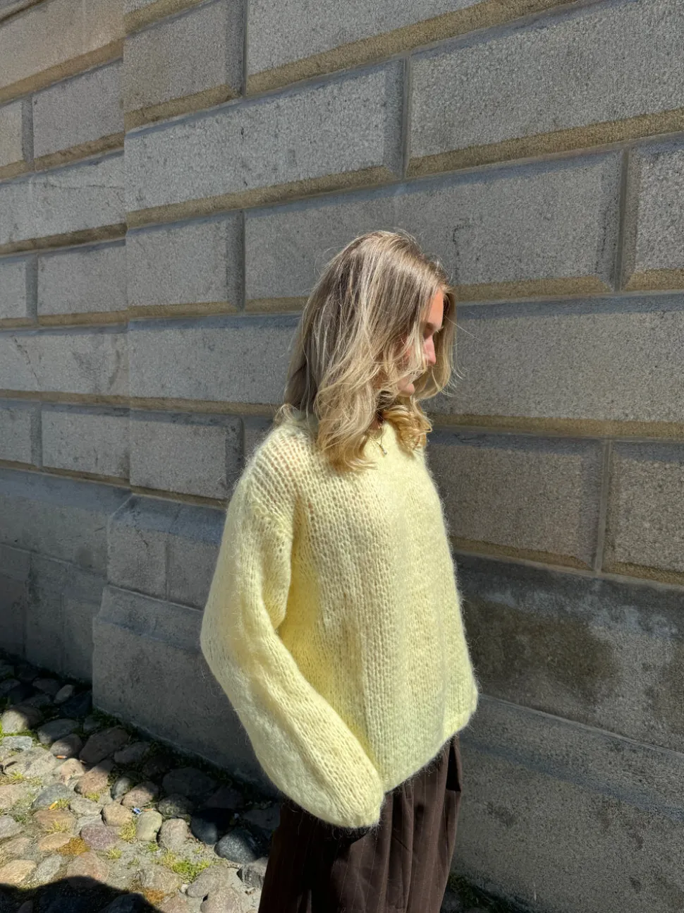 Genevieve striktrøje - Gul