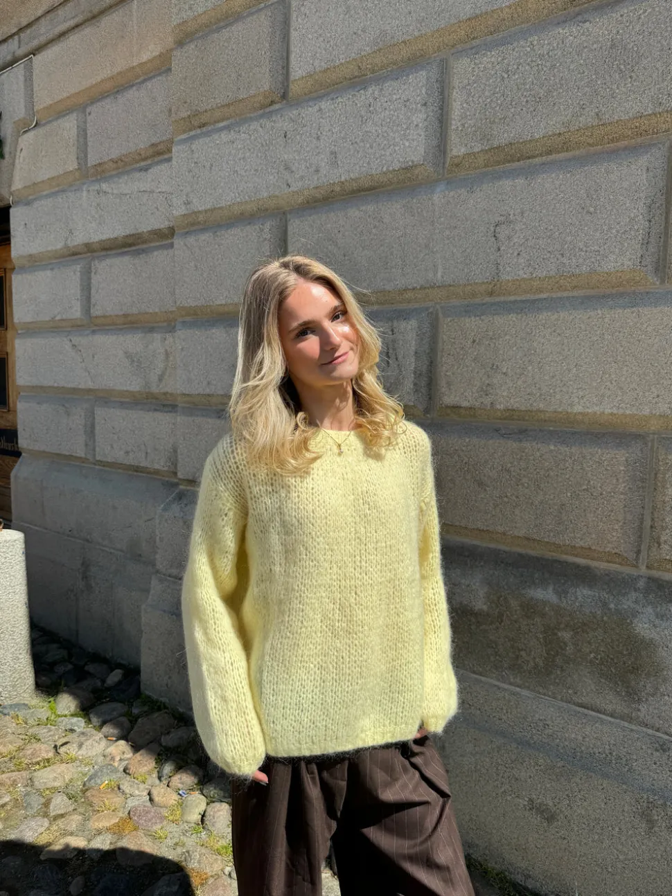 Genevieve striktrøje - Gul