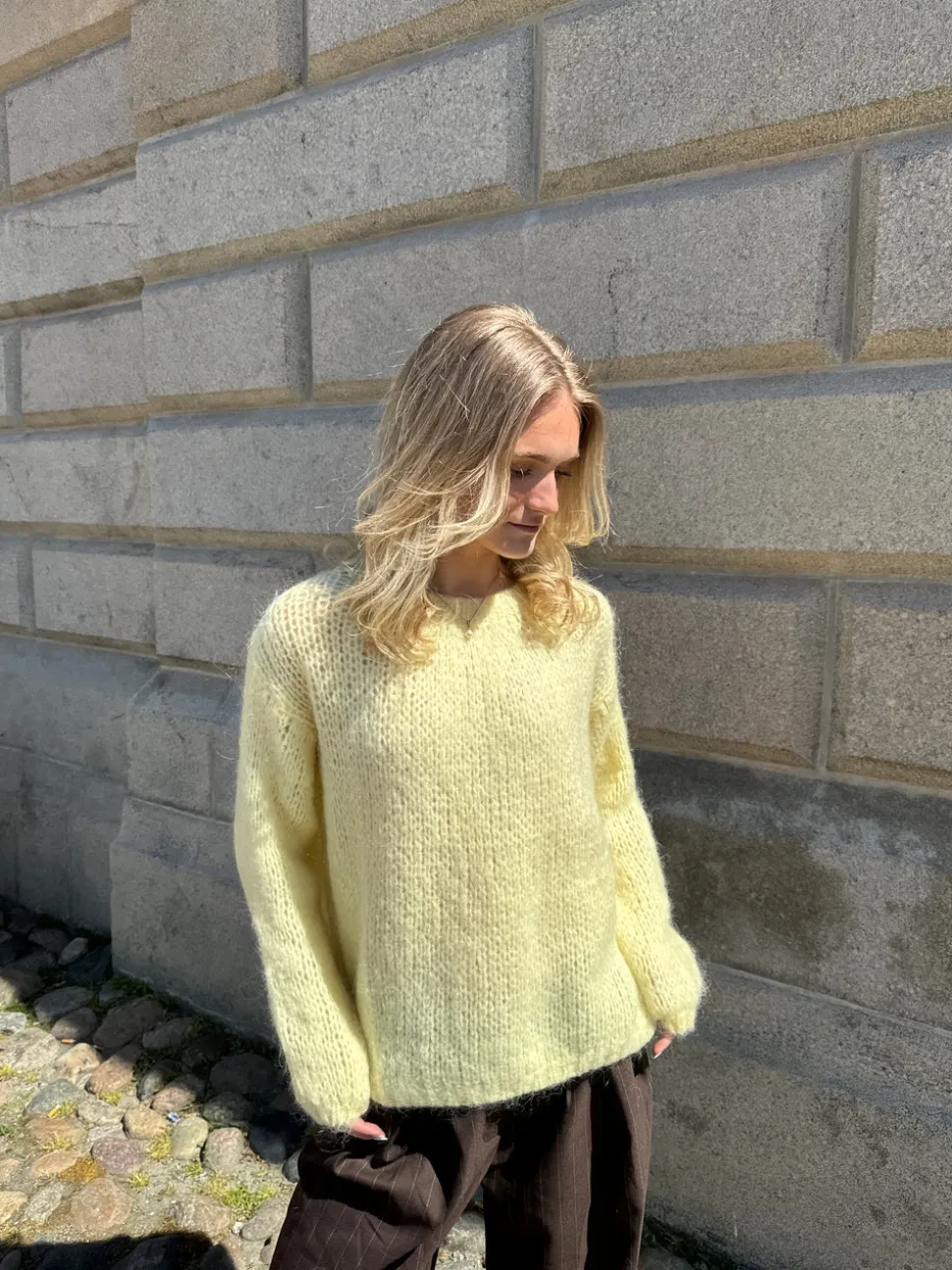 Genevieve striktrøje - Gul