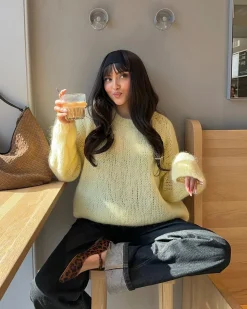 Genevieve striktrøje - Gul