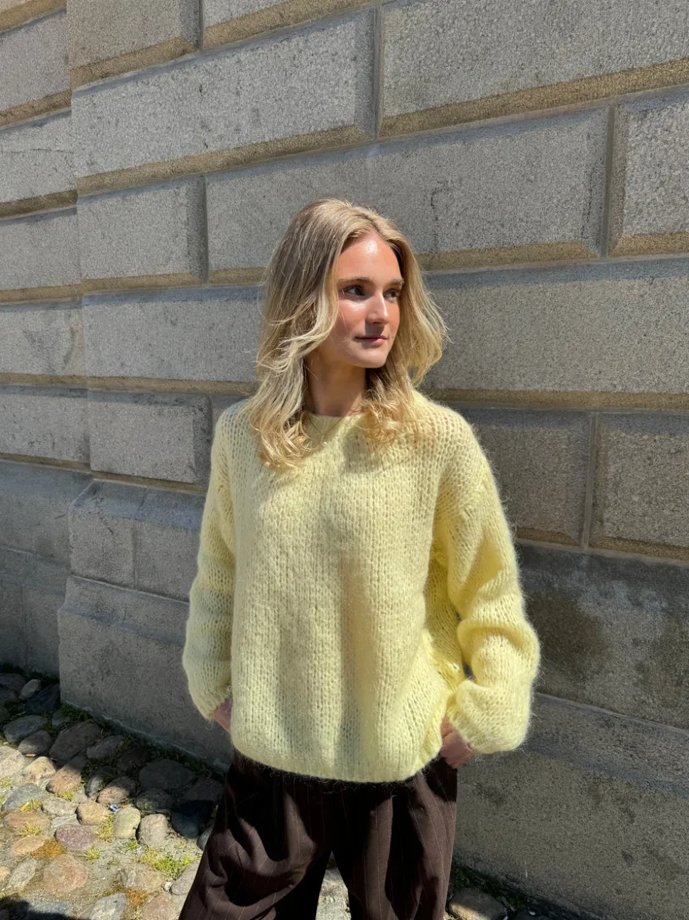 Genevieve striktrøje - Gul