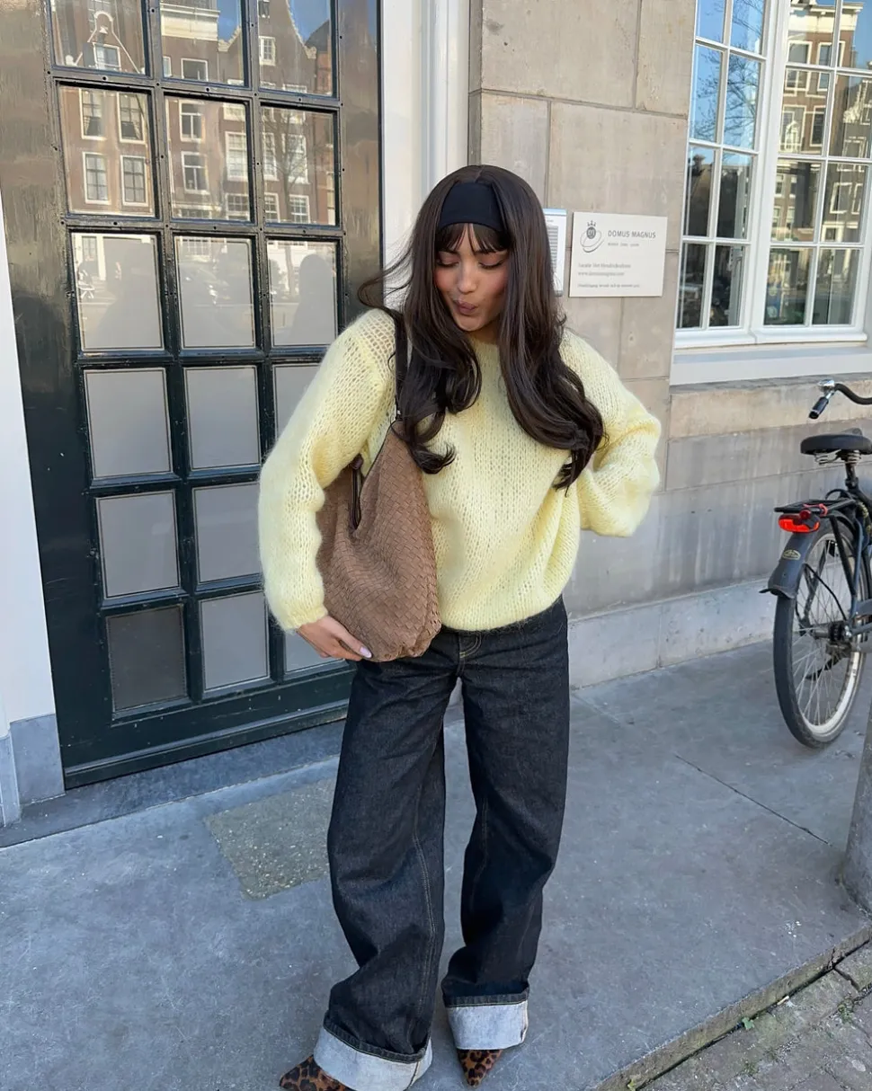 Genevieve striktrøje - Gul