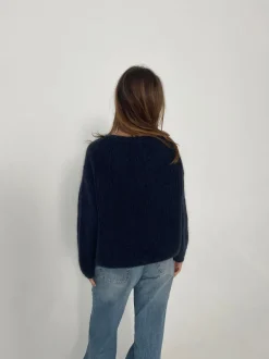 Genevieve striktrøje - Navy