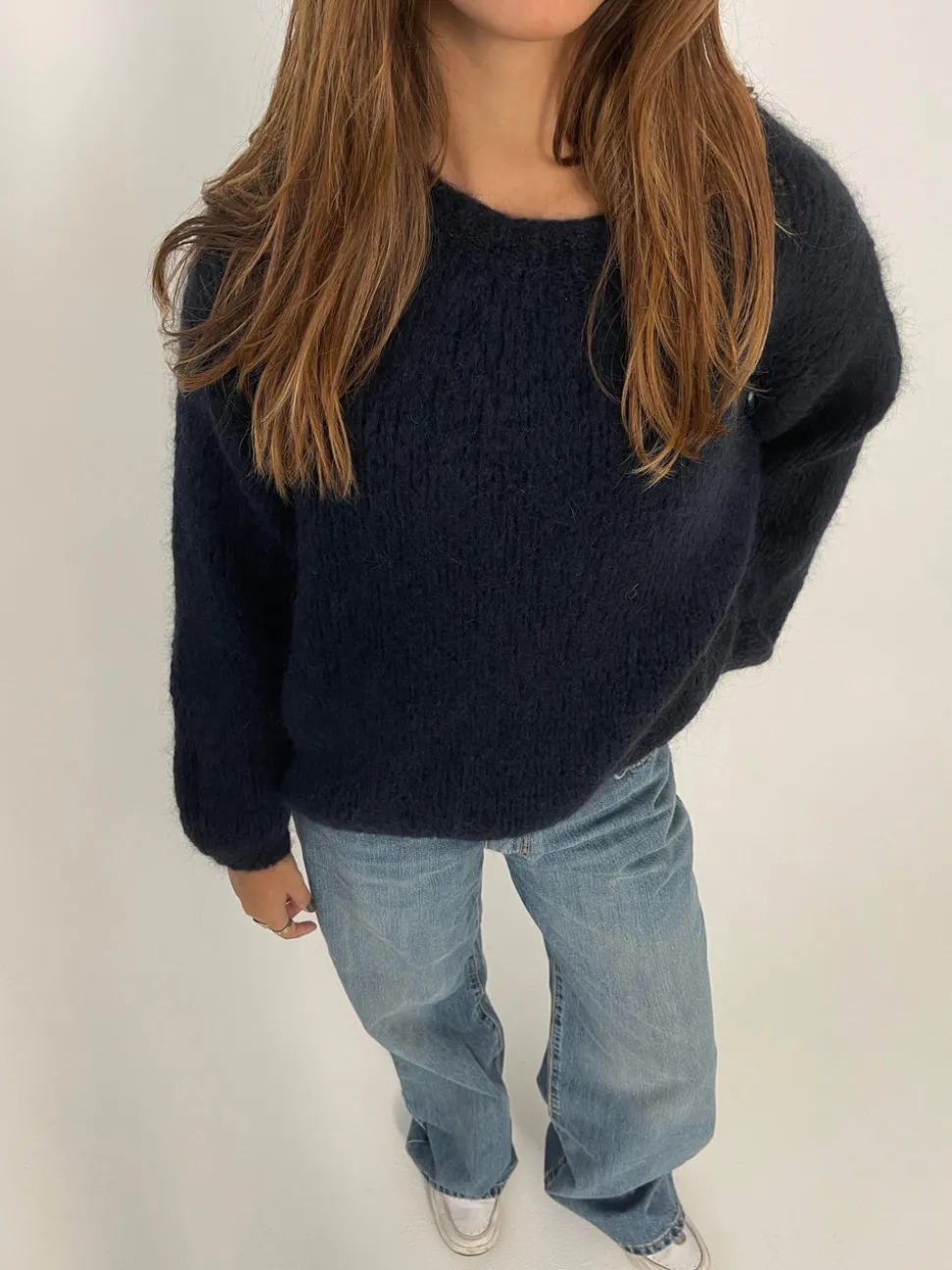 Genevieve striktrøje - Navy