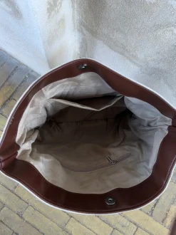 Genova skuldertaske - Beige/brun