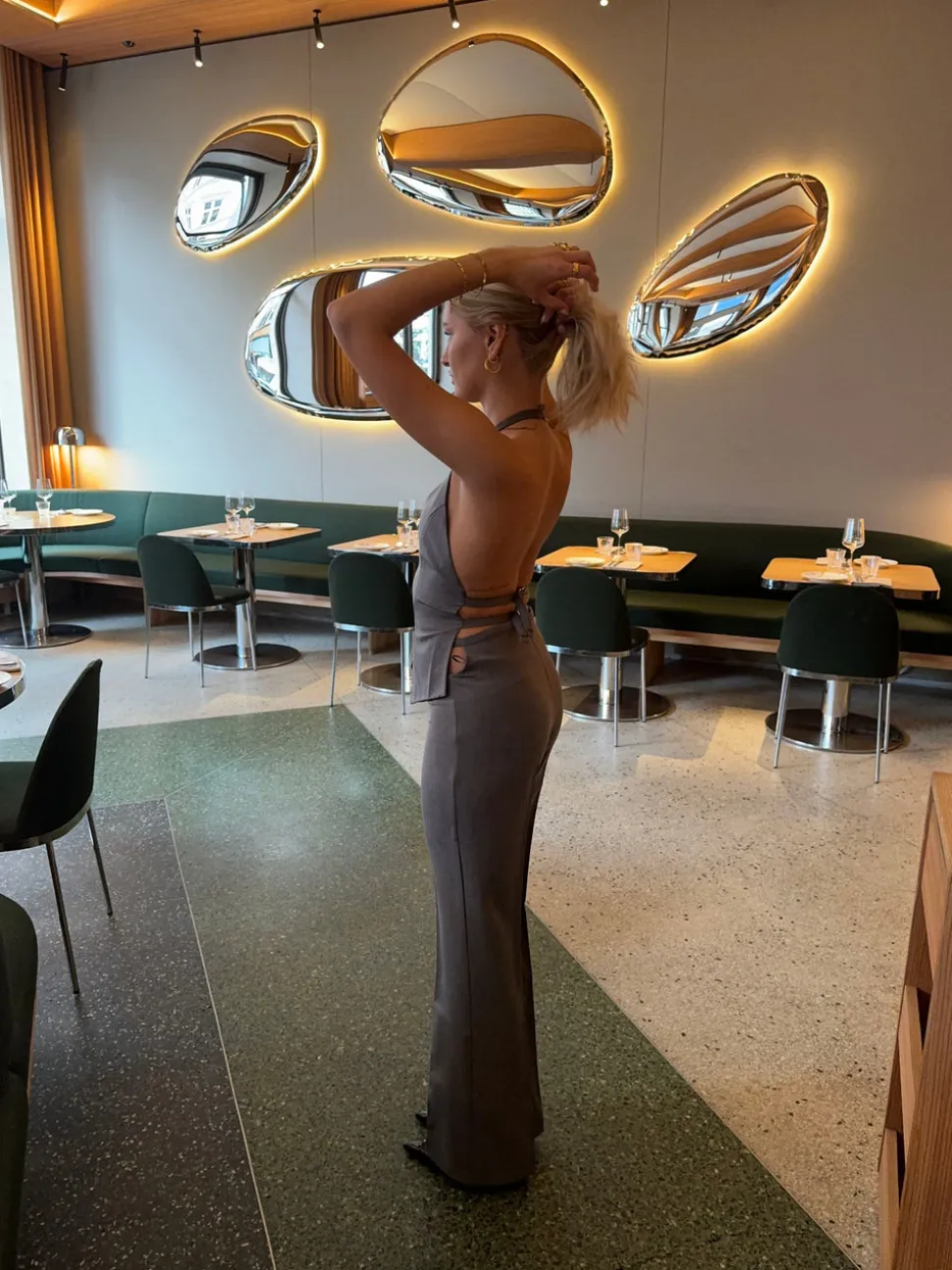Giavanna suitbukser med cut out - Grå